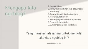 alasan ngeblog untuk jadi sukses