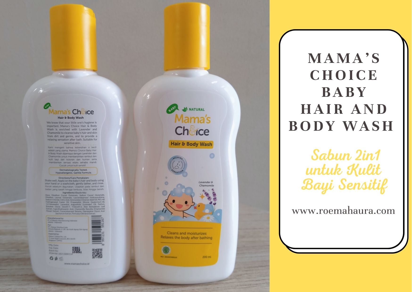 Mama’s Choice Baby Hair and Body Wash, Sabun untuk Kulit Bayi Sensitif