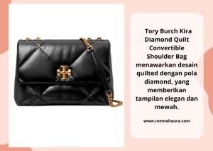 Tory Burch Kira Diamond Quilt Convertible Shoulder Bag Black