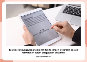 Manfaat Tanda tangan elektronik
